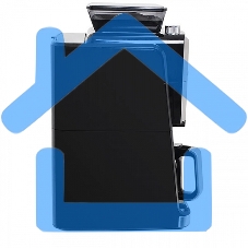 Кофеварка капельная со встроенной кофемолкой BQ CM3002 черный-стальной, исп. кофе - зерновой/молотый, 1.5 л, 1400 Вт