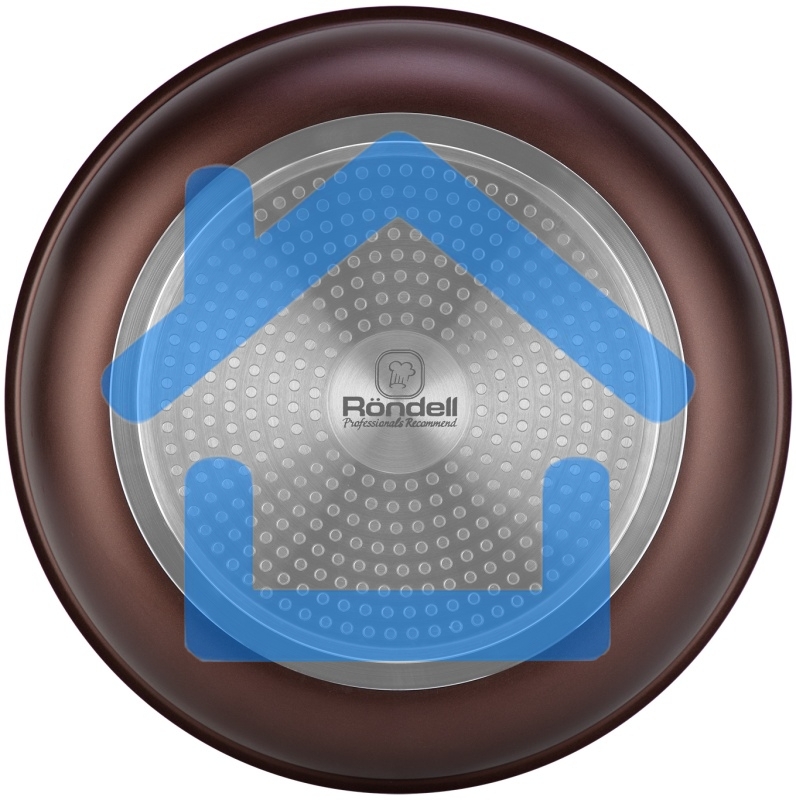 Набор посуды Rondell Kortado RDA-1788 3 предм. (сковорода 24х5 см, сковорода 28х5,5 см, съемная ручка)