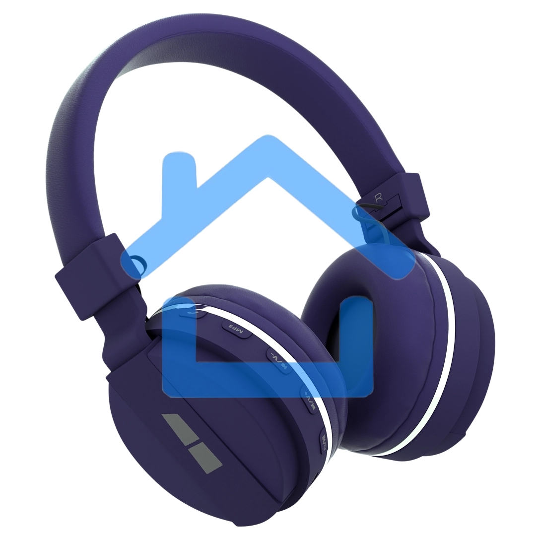 Наушники беспроводные накладные MORE CHOICE (4610196401039) HW15 Purple