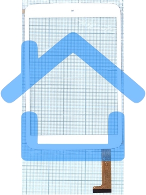 Сенсорное стекло (тачскрин) OLM-080A0241-PG. белое