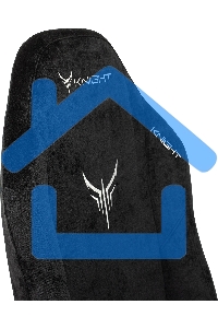 Кресло игровое Бюрократ Knight N1 Fabric черный Light-20, с подголов. крестовина металл