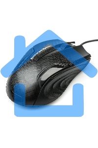 Мышь проводная Nakatomi MON-06U черный, 800 dpi, USB, кнопки - 3