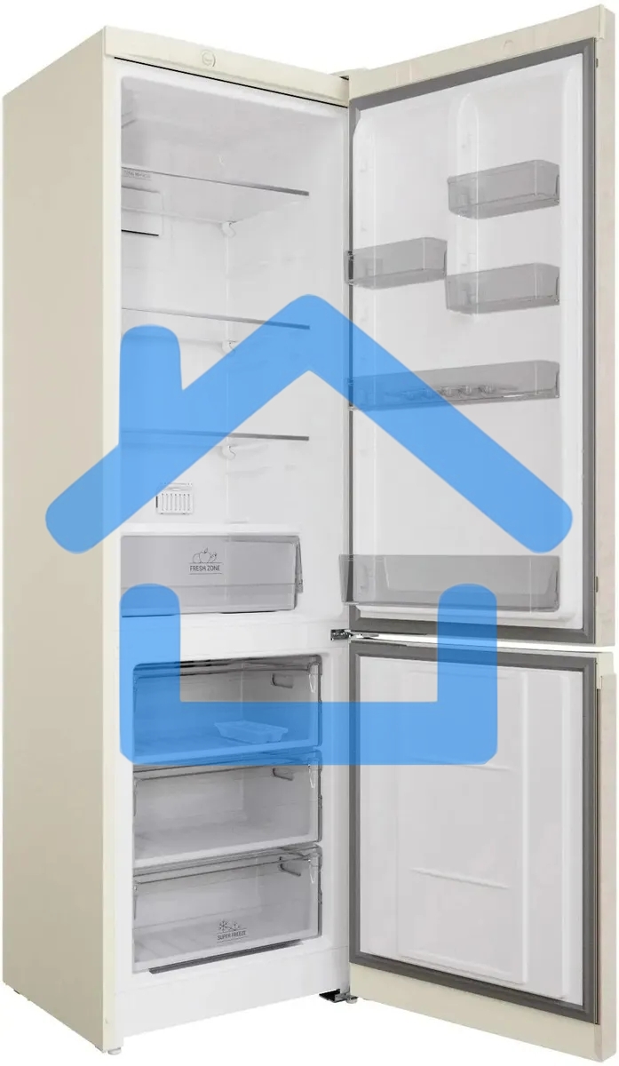 Холодильник Hotpoint HT 4200 AB мраморный двухкамерный 247/78л морозилка снизу, No Frost