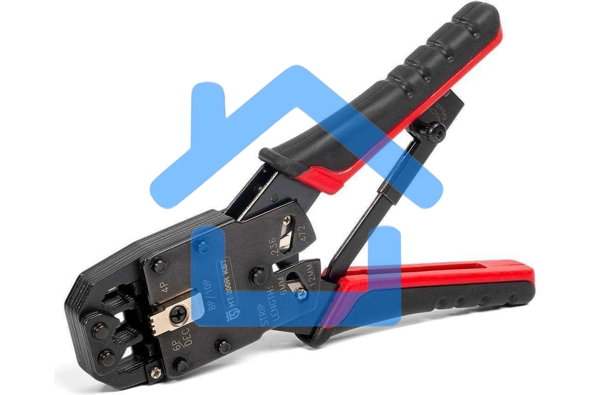 Кримпер многофункциональный с 3 встроенными модулями для обжима RJ-45, RJ-12, RJ-11 HT-200R