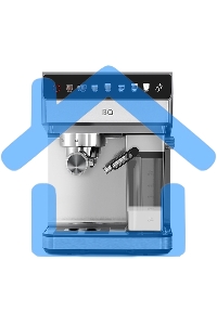 Кофеварка рожковая BQ CM7004 стальной, исп. кофе - молотый, 1,6 л, 1450 Вт, 20 бар