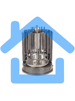 Шашлычница электрическая Kitfort KT-1404, 1400Вт серебристый