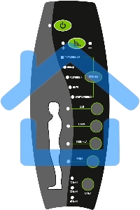 Кресло игровое Cactus CS-CHR-0112BL-M, массажное, с подголовником, черный