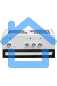 Плита электрическая De Luxe 5003.18Э белый, конфорок 3 шт, духовка 46 л, 50 см x 85 см x 50 см