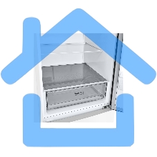 Холодильник LG GA-B509CQSL белый двухкамерный 277/107л морозилка снизу, No Frost