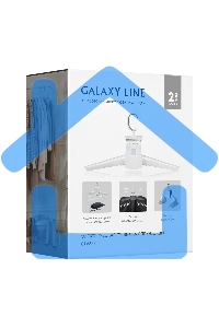 Сушилка для одежды Galaxy LINE GL 6351, белый, 180 Вт, 2 режима работы (холодный и горячий воздух), класс влагозащиты IPX1, максимальная нагрузка 5 кг, режим ожидания 8 часов, аксессуары: 2 шт. держатель для одежды длиной 18.5 см, 2 шт. воздуховоды для об