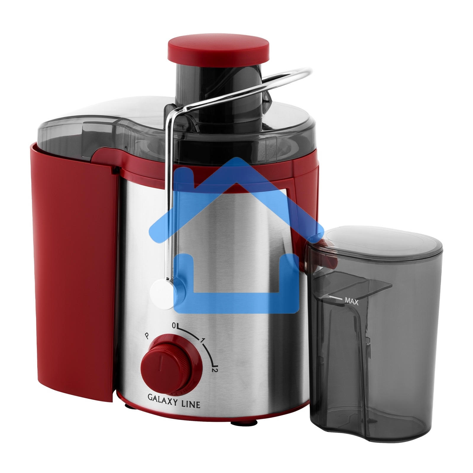 Соковыжималка центробежная Galaxy Line GL 0816 850Вт рез.сок.:550мл. красный/серебристый