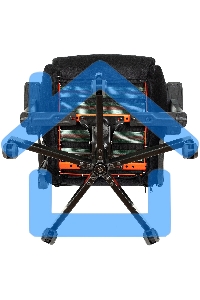 Кресло игровое Бюрократ Knight N1 Fabric черный Light-20, с подголов. крестовина металл