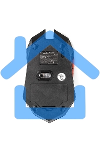 Мышь беспроводная Nakatomi MRON-08U черный, 1600 dpi, радиоканал, USB, кнопки - 6