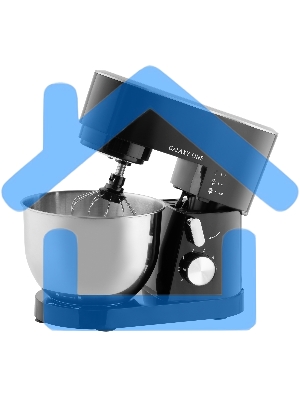 Миксер Galaxy Line GL 2236, черный, планетарный, 1600 Вт, 6 скоростей, импульсный режим