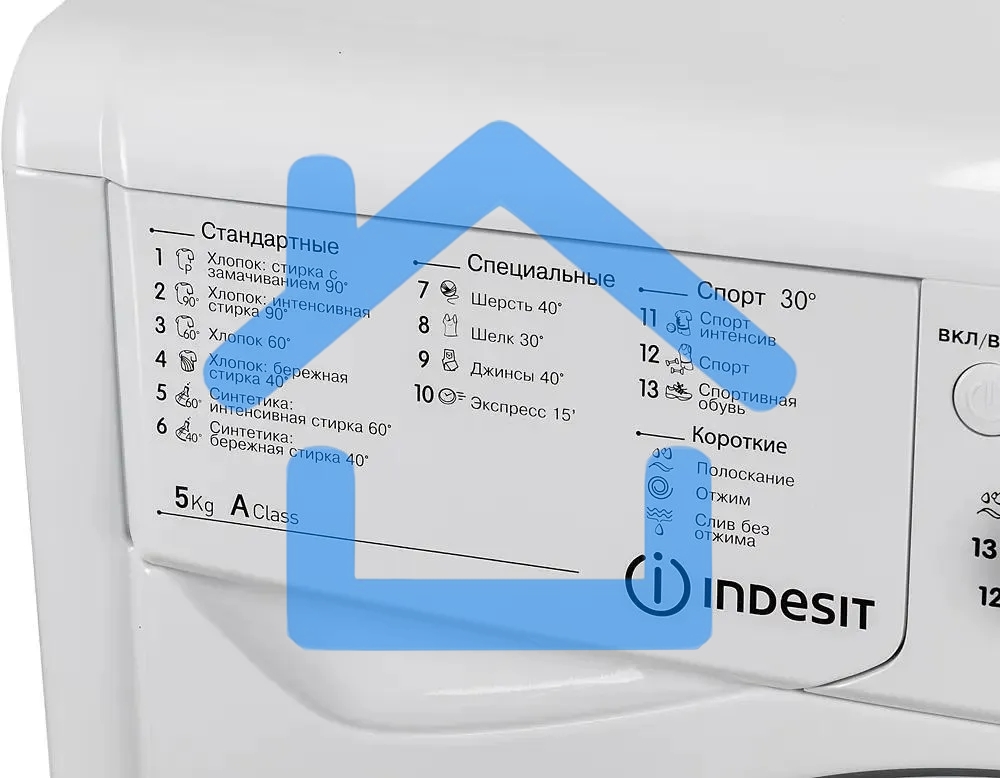 Стиральная машина Indesit IWSC 5105 белый, загрузка фронтальная 5 кг, 1000 об/мин., класс: А