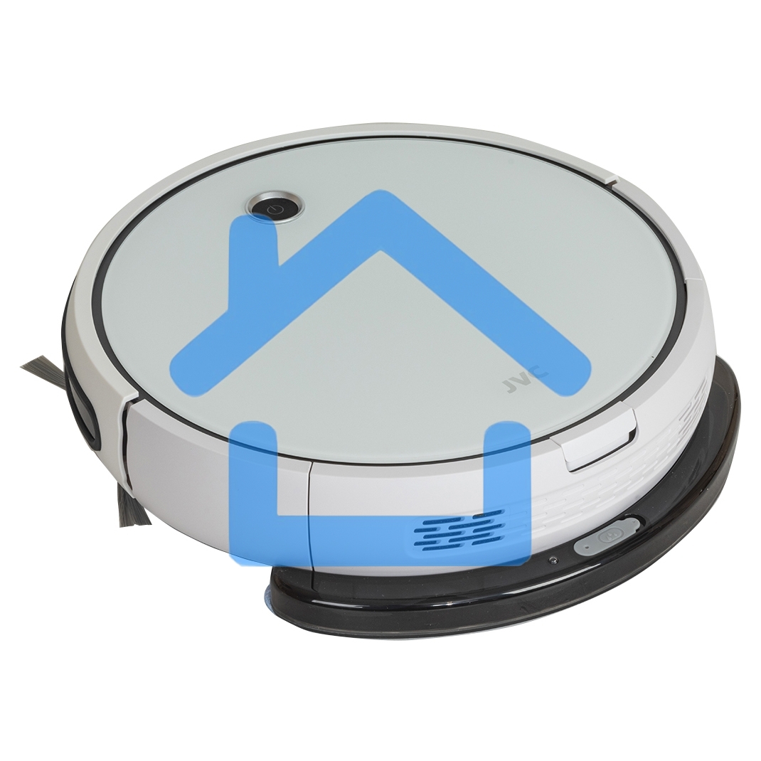 Робот-пылесос JVC JH-VR510 белый, 2500 мА·ч Li-Ion, уборка сухая/влажная, пылесборник контейнер 0.5 л