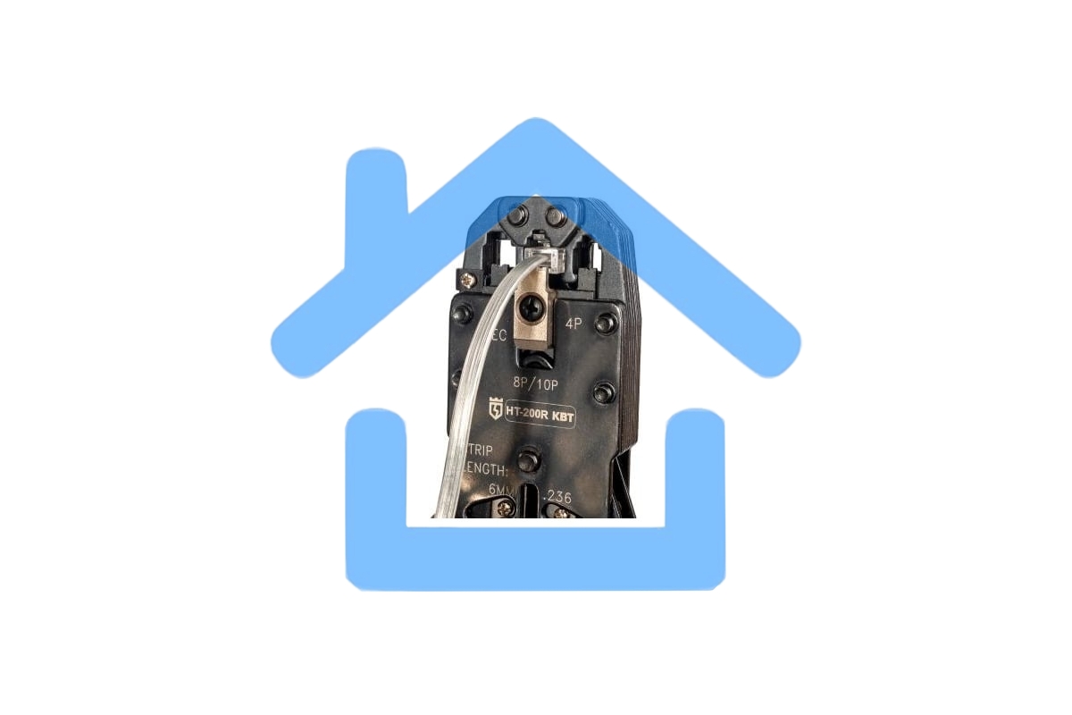 Кримпер многофункциональный с 3 встроенными модулями для обжима RJ-45, RJ-12, RJ-11 HT-200R