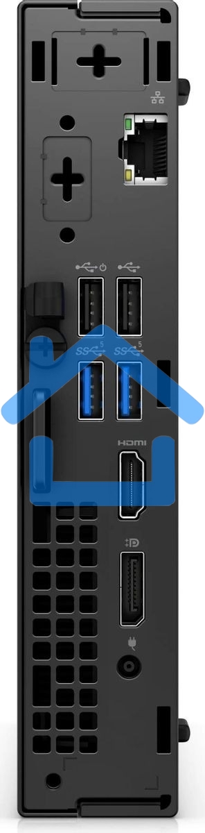 Неттоп Dell Optiplex 7020 Micro i3 14100T (2.7) 8Gb SSD 256Gb UHDG 730 Windows 11 Professional GbitEth 260W мышь клавиатура черный (7020-3861)