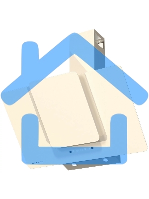 Вытяжка каминная Zigmund & Shtain K 150.9 X бежевый, 90 см, 1100 куб. м/ч, 65 дБ