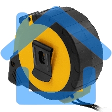 Рулетка 10м х 25мм, двухкомп. корпус, кнопка-пауза Denzel