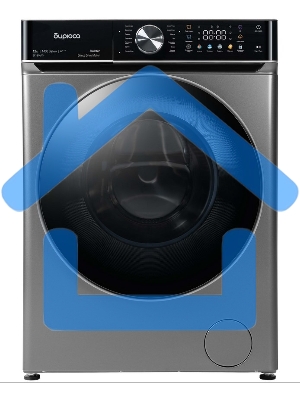 Стиральная машина Бирюса WM-SC1214/15 S хромированный металлик, загрузка фронтальная 12 кг, 1400 об/мин, класс А+++