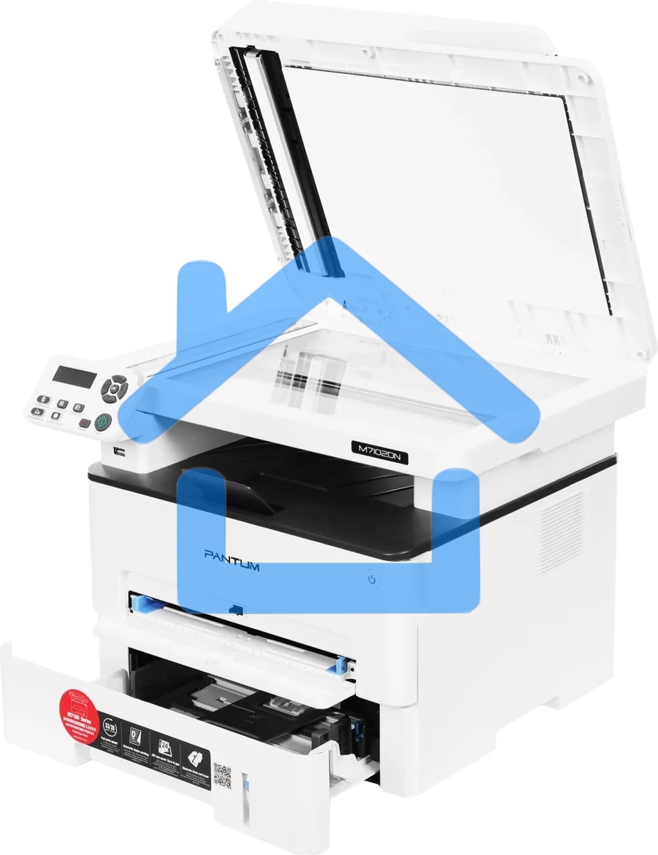 МФУ лазерное Pantum M7102DN, A4, ч/б, печ. до 33 стр/мин., скан. до 24 стр/мин., 1200x1200dpi, USB, RJ-45