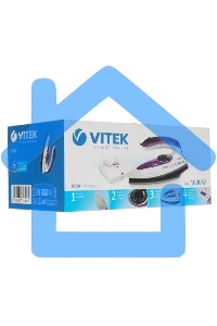 Утюг дорожный Vitek VT-8305 1000Вт белый/фиолетовый