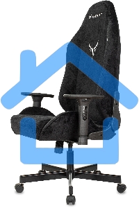 Кресло игровое Бюрократ Knight N1 Fabric черный Light-20, с подголов. крестовина металл