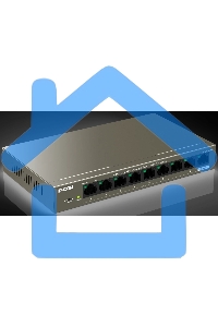 Коммутатор неуправляемый PoE IP-COM G1109P-8-102W 9 портов, 9x1 Gbит/с, PoE 8х92 Вт, настольный