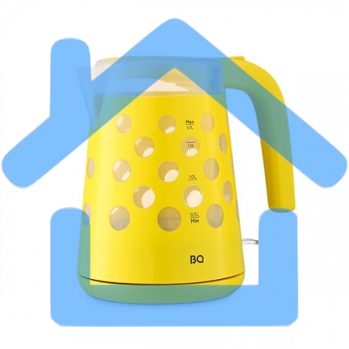 Чайник BQ KT1713P Yellow. Мощность:2200 Вт, Объем 1,7л, LED подсветка