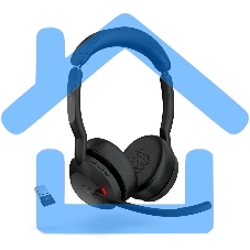 Гарнитура беспроводная Jabra Evolve2 55, Link380a MS Stereo