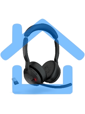 Гарнитура беспроводная Jabra Evolve2 55, Link380a MS Stereo