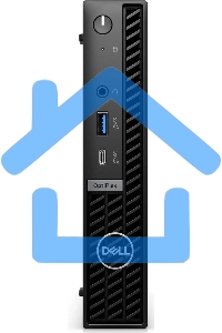 Неттоп Dell Optiplex 7020 Micro i3 14100T (2.7) 8Gb SSD 256Gb UHDG 730 Windows 11 Professional GbitEth 260W мышь клавиатура черный (7020-3861)