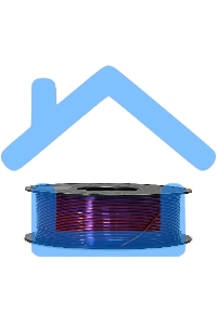 Филамент Crown Micro CM-FILPLASD010RP PLA Silk двойной 1.75 1кг красный-пурпурный