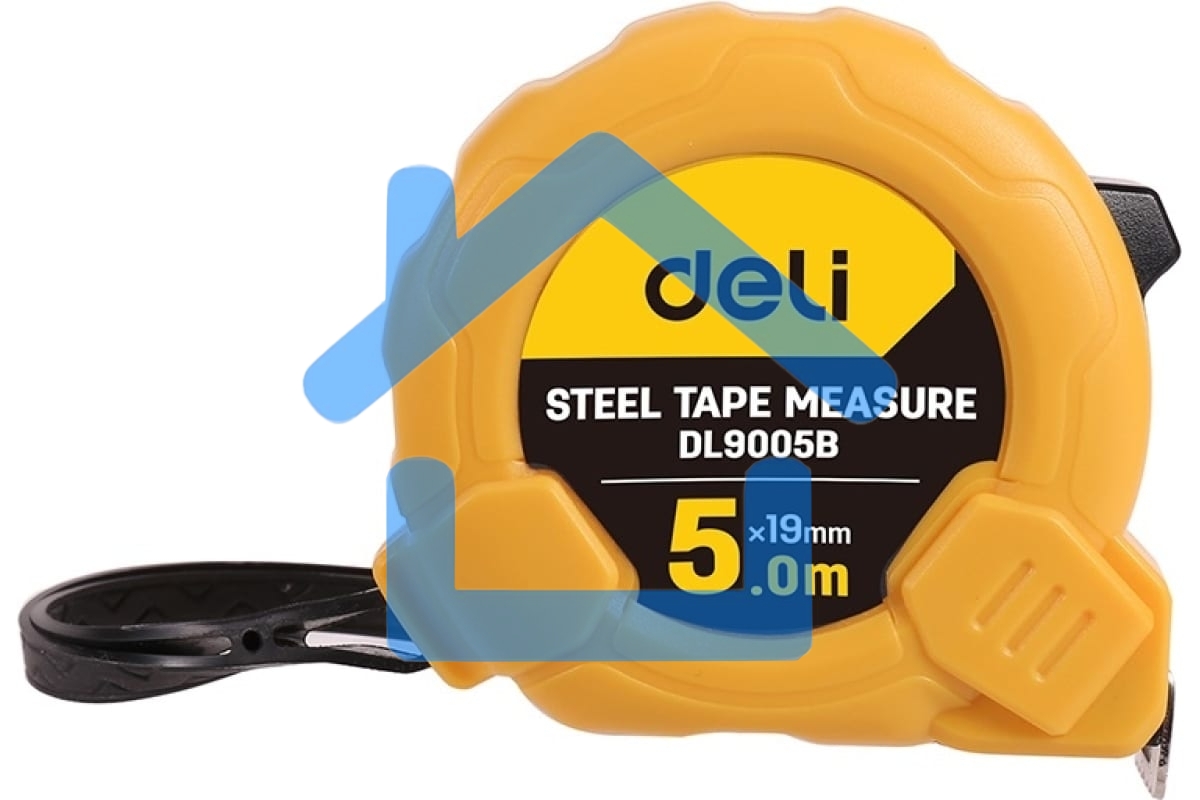 Рулетка Deli DL9005B 5м*19мм Метрическая. Корпус ударопрочный.
