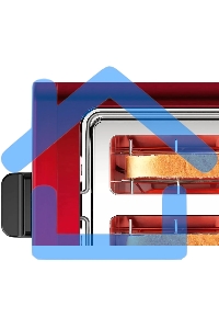 Тостер Bosch TAT4P424 красный/черный