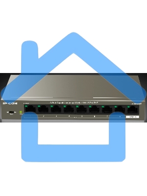 Коммутатор неуправляемый PoE IP-COM G1109P-8-102W 9 портов, 9x1 Gbит/с, PoE 8х92 Вт, настольный