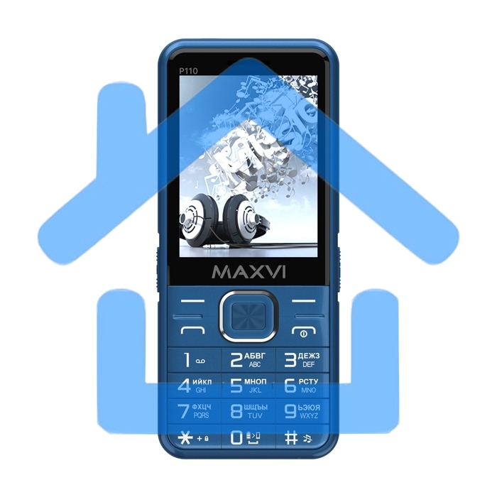 Мобильный телефон MAXVI Р110 синий