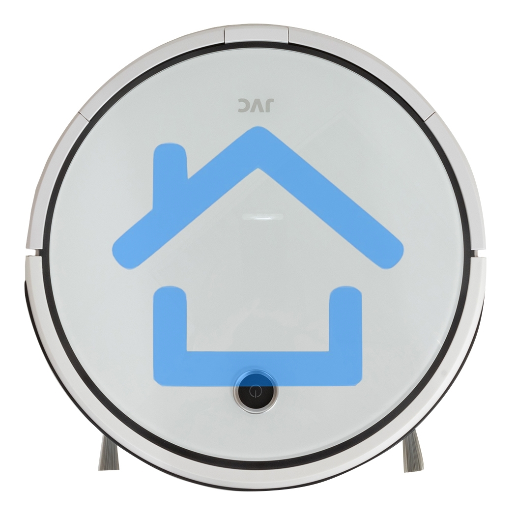 Робот-пылесос JVC JH-VR510 белый, 2500 мА·ч Li-Ion, уборка сухая/влажная, пылесборник контейнер 0.5 л