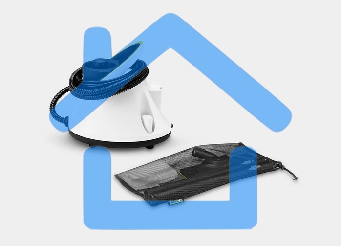 Пароочиститель напольный Karcher EasyFix SC 2 Deluxe 1500Вт белый