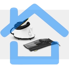 Пароочиститель напольный Karcher EasyFix SC 2 Deluxe 1500Вт белый