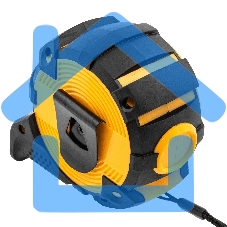 Рулетка 10м х 32мм, автоматич. фиксац., нейлон. покрытие, магнит. зацеп, двухстор. разметка Denzel