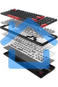 Клавиатура проводная A4Tech Bloody AT98 USB черный/красный