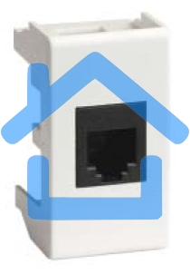Розетка компьютерная DKC Viva 45048 RJ-45 кат.5Е, экранированная, 8P8C, Hyperline, Dual IDC, белая, 1 модуль