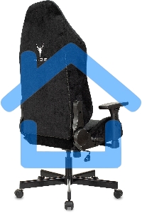 Кресло игровое Бюрократ Knight N1 Fabric черный Light-20, с подголов. крестовина металл