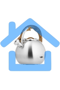 Чайник для плиты LARA LR00-82 4.5л индукционное дно, свисток с кноп. механизмом, ручка нейлон