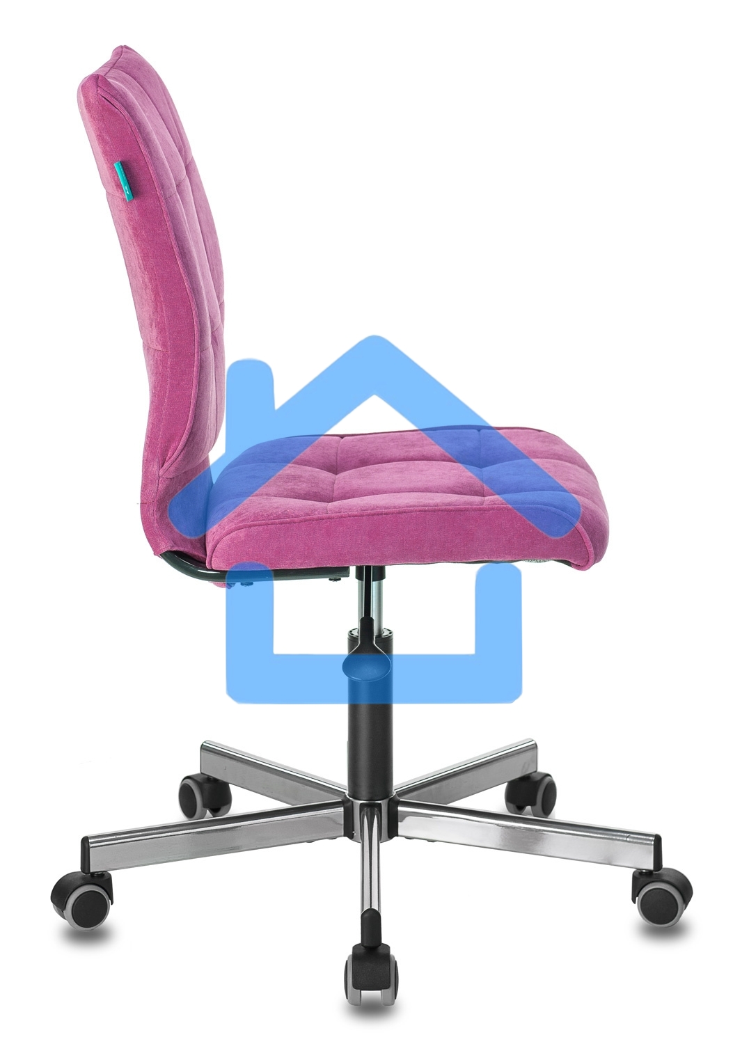 Кресло компьютерное Бюрократ CH-330M/LT-15 без подлокотников, малиновый, крестовина металл