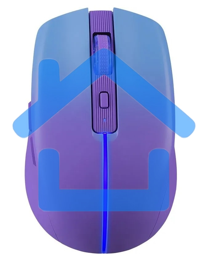 Мышь беспроводная Defender Mystery MM-301 фиолетовый, 1600 dpi, радиоканал, Bluetooth, USB, кнопки - 6