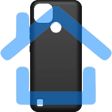 Чехол (клип-кейс) BoraSCO Silicone case для Realme C21 черный (матовый)