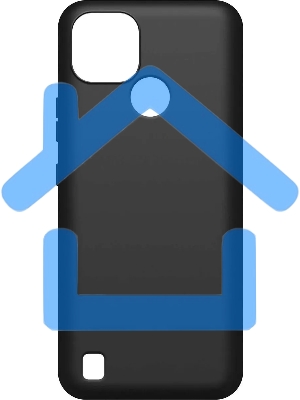 Чехол (клип-кейс) BoraSCO Silicone case для Realme C21 черный (матовый)